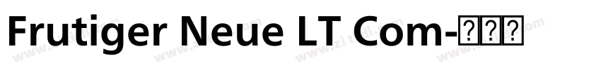 Frutiger Neue LT Com字体转换
